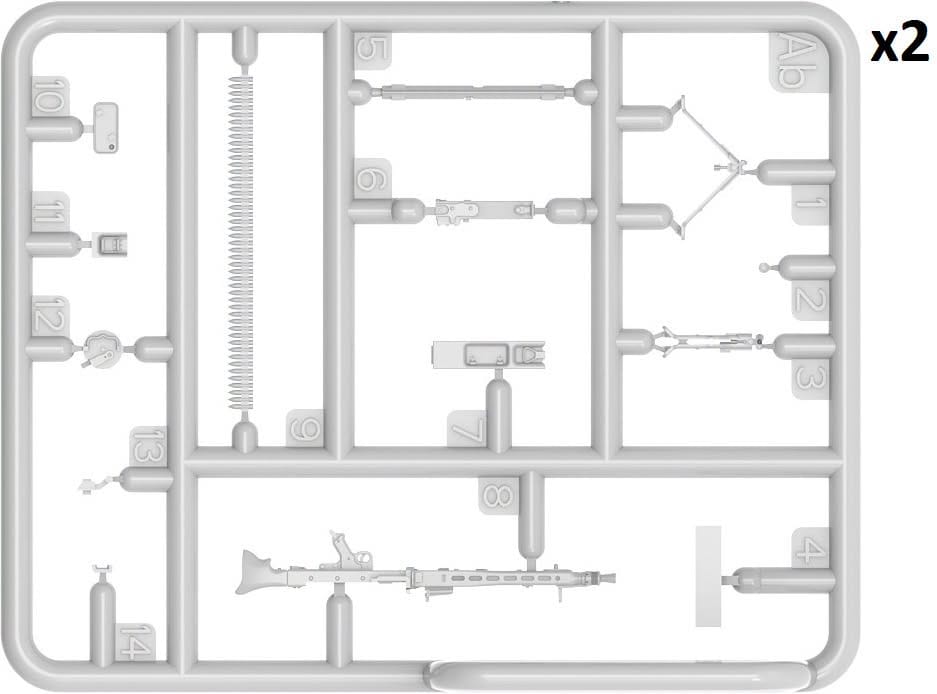 200 - Miniart - 53064 - German Infantry (Ardennes 1944) - sprue