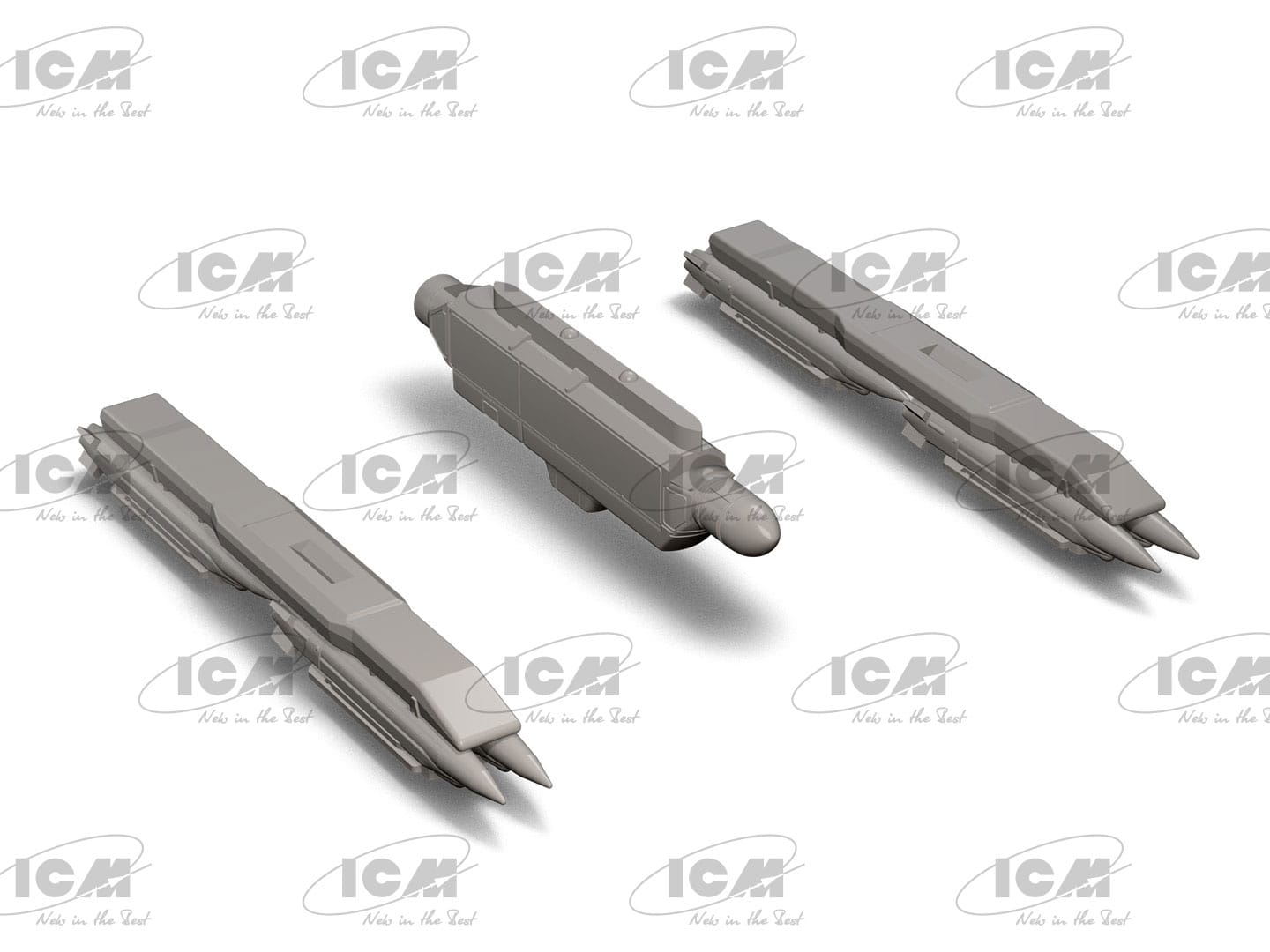 ICM - 72146 - General Dynamics F-16AM Fighting Falcon with GBU-39 - digital model
