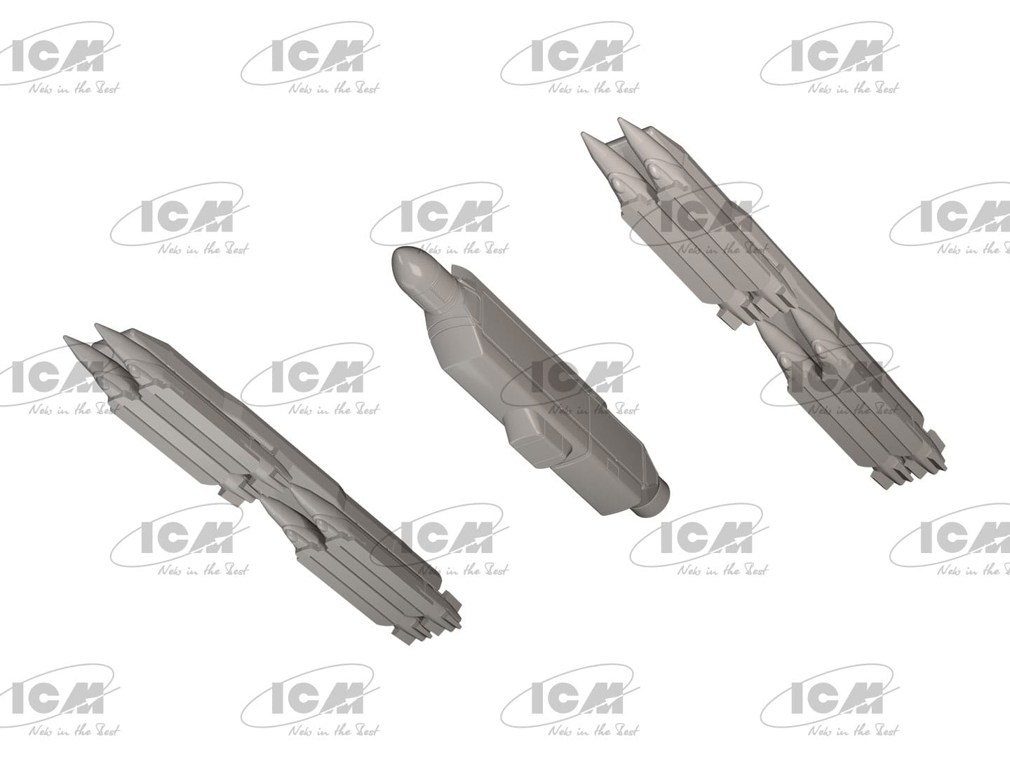 ICM - 72146 - General Dynamics F-16AM Fighting Falcon with GBU-39 - digital model