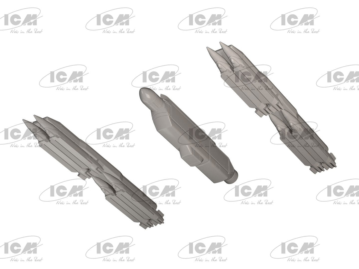 502 - ICM - 72146 - General Dynamics F-16AM Fighting Falcon with GBU-39 - digital model