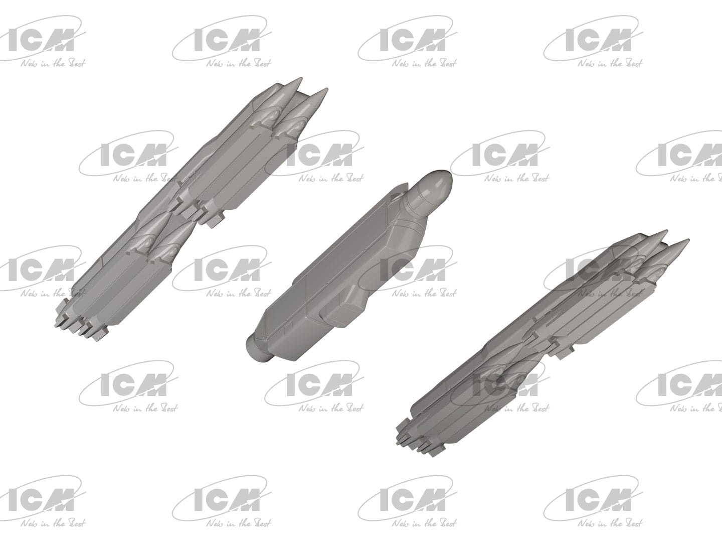 ICM - 72146 - General Dynamics F-16AM Fighting Falcon with GBU-39 - digital model