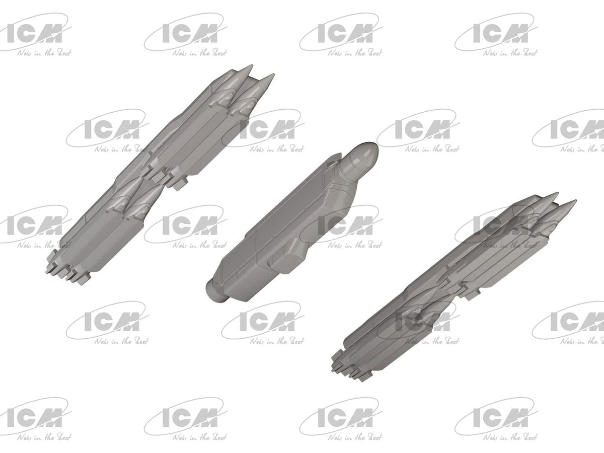 503 - ICM - 72146 - General Dynamics F-16AM Fighting Falcon with GBU-39 - digital model