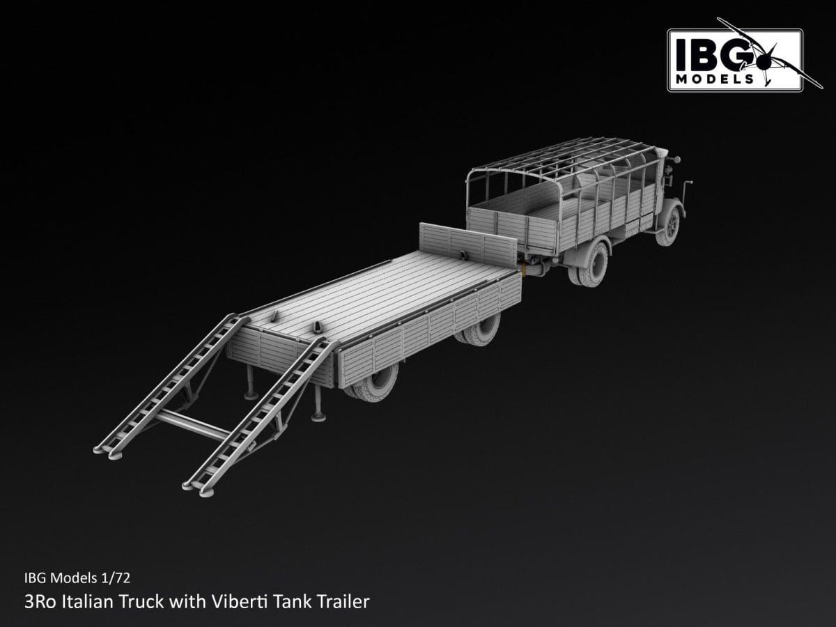 150 - IBG - 72167 - Lancia 3Ro with Viberti Tank Trailer - box art