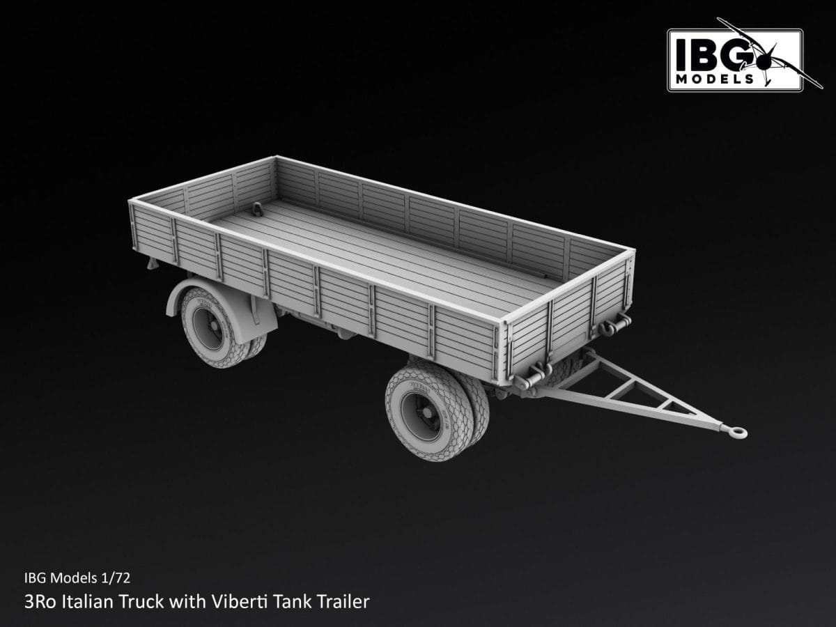 IBG - 72167 - Lancia 3Ro with Viberti Tank Trailer - digital model