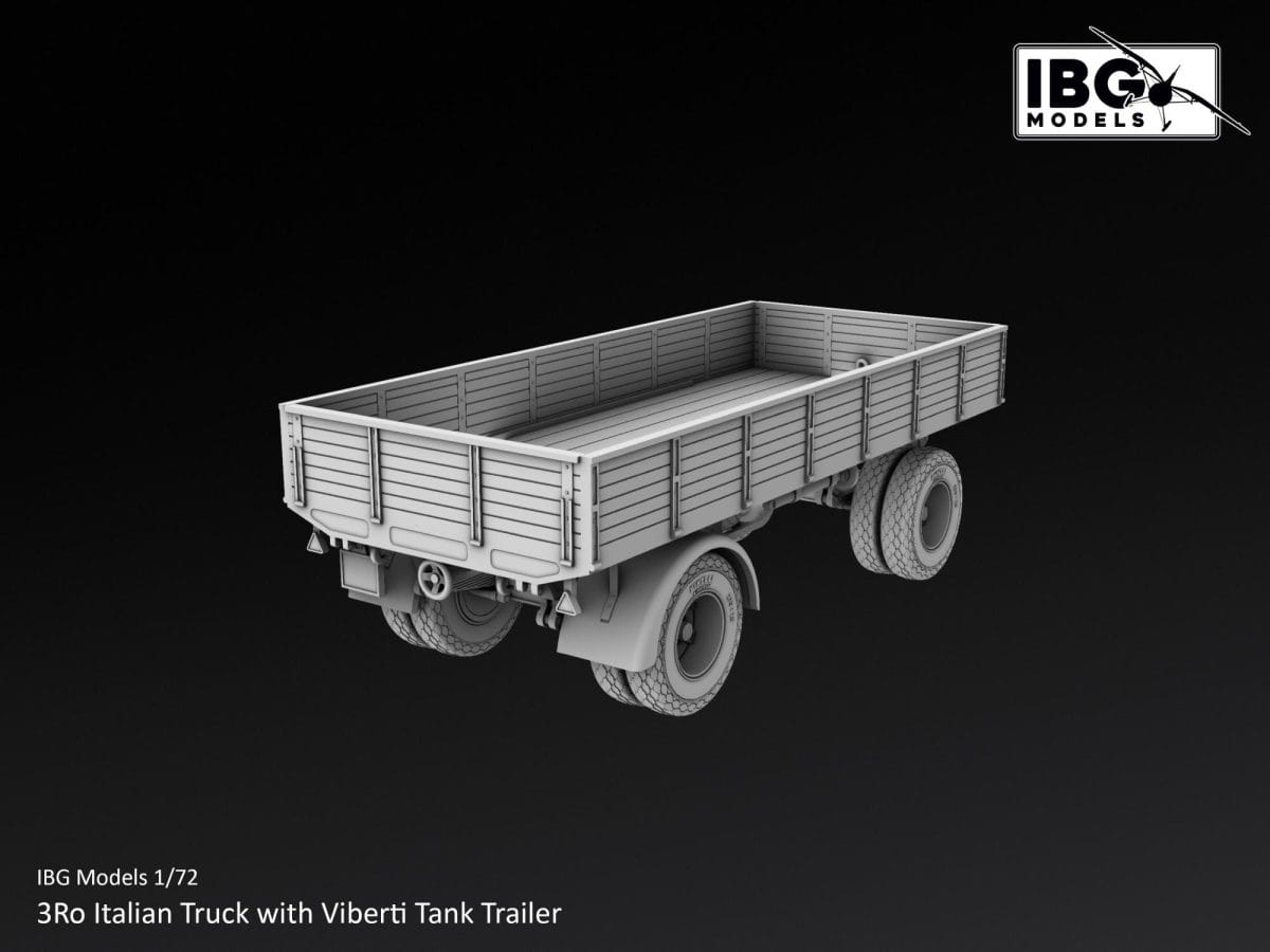 IBG - 72167 - Lancia 3Ro with Viberti Tank Trailer - digital model