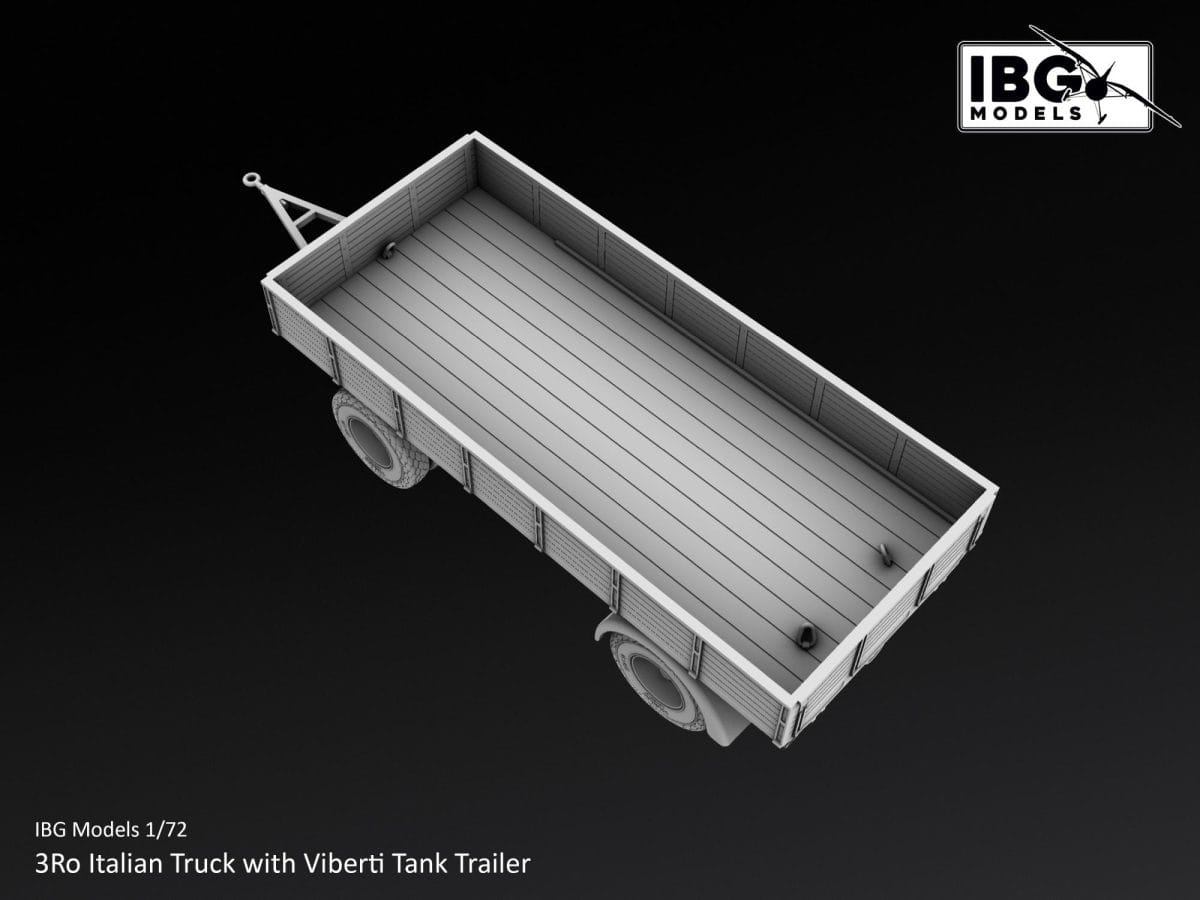 IBG - 72167 - Lancia 3Ro with Viberti Tank Trailer - digital model