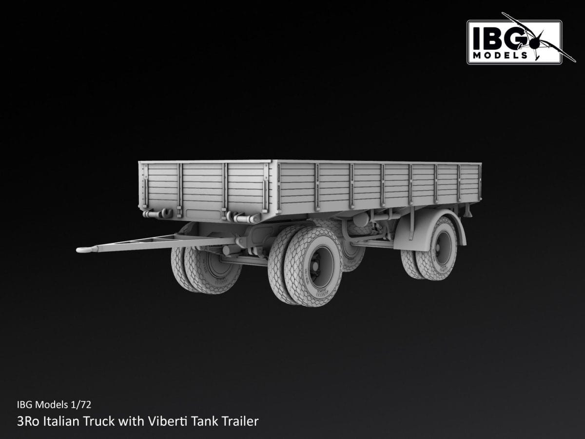 IBG - 72167 - Lancia 3Ro with Viberti Tank Trailer - digital model