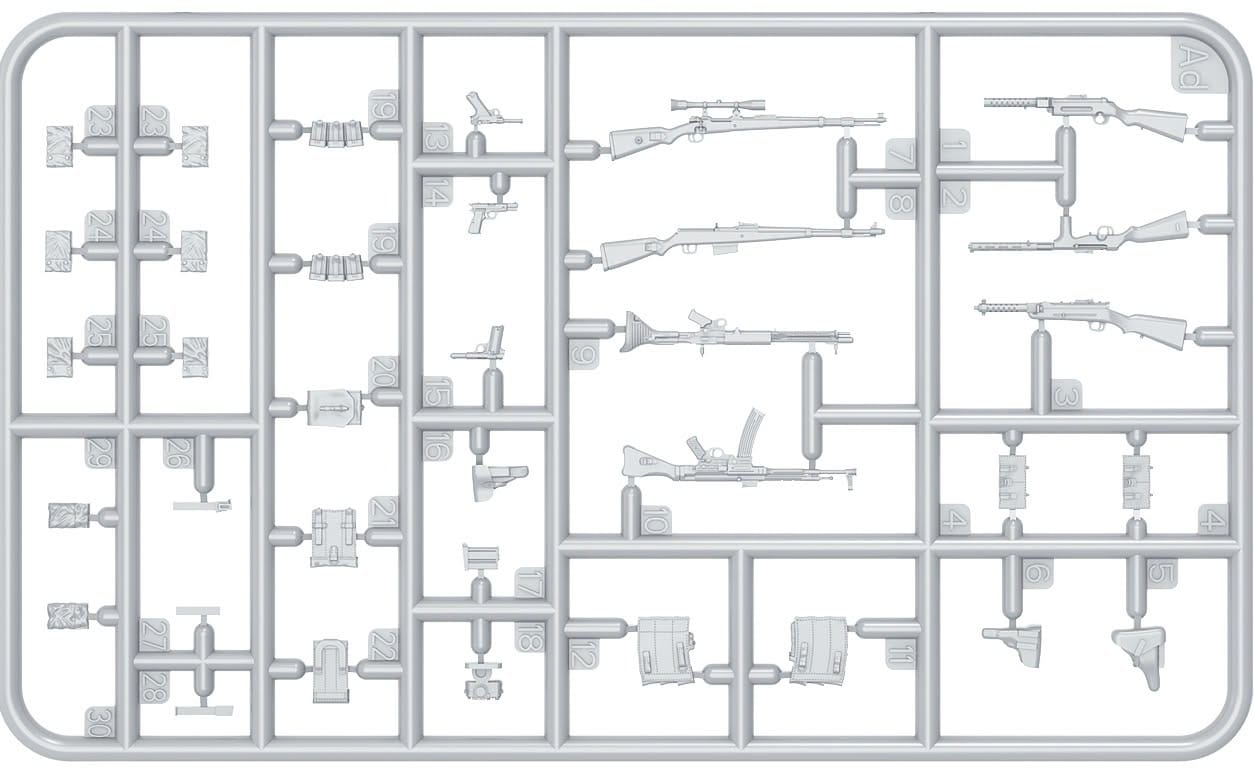 Miniart - 53064 - German Infantry (Ardennes 1944) - sprue