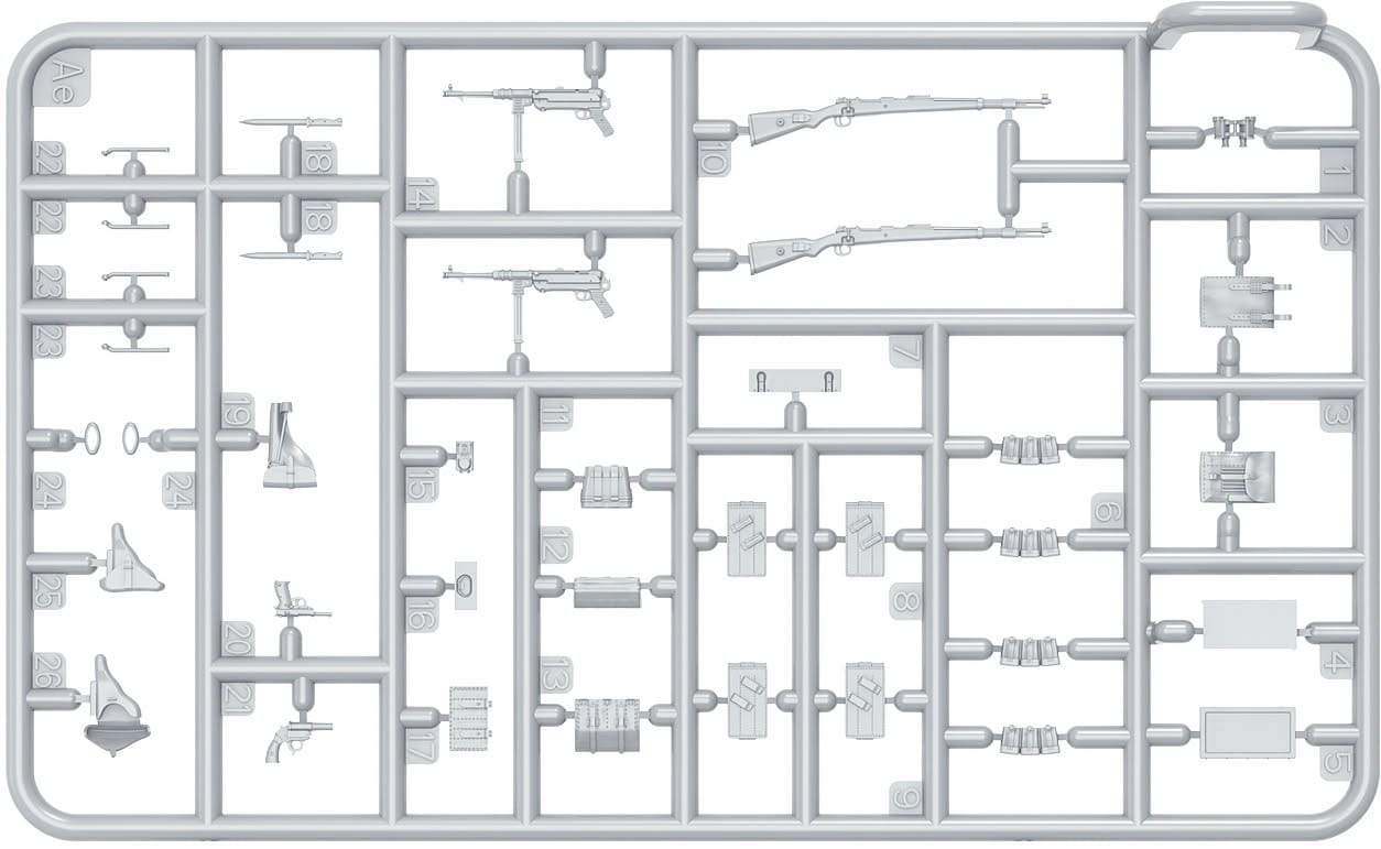 Miniart - 53064 - German Infantry (Ardennes 1944) - sprue