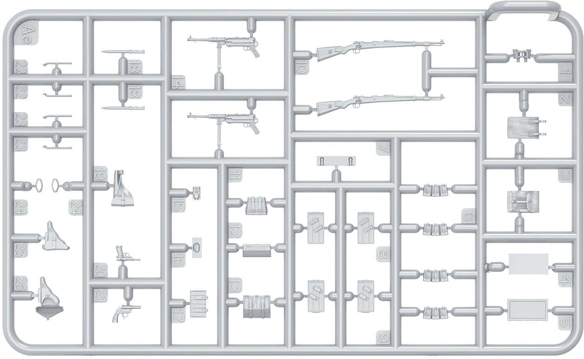 203 - Miniart - 53064 - German Infantry (Ardennes 1944) - sprue