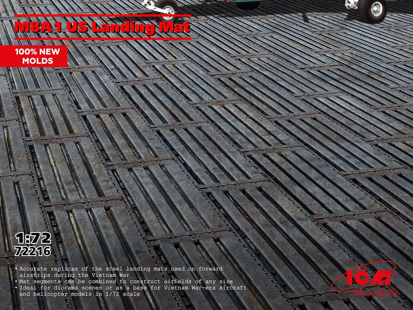 010 - ICM - 72216 - M8A1 Landing Mat - primary image