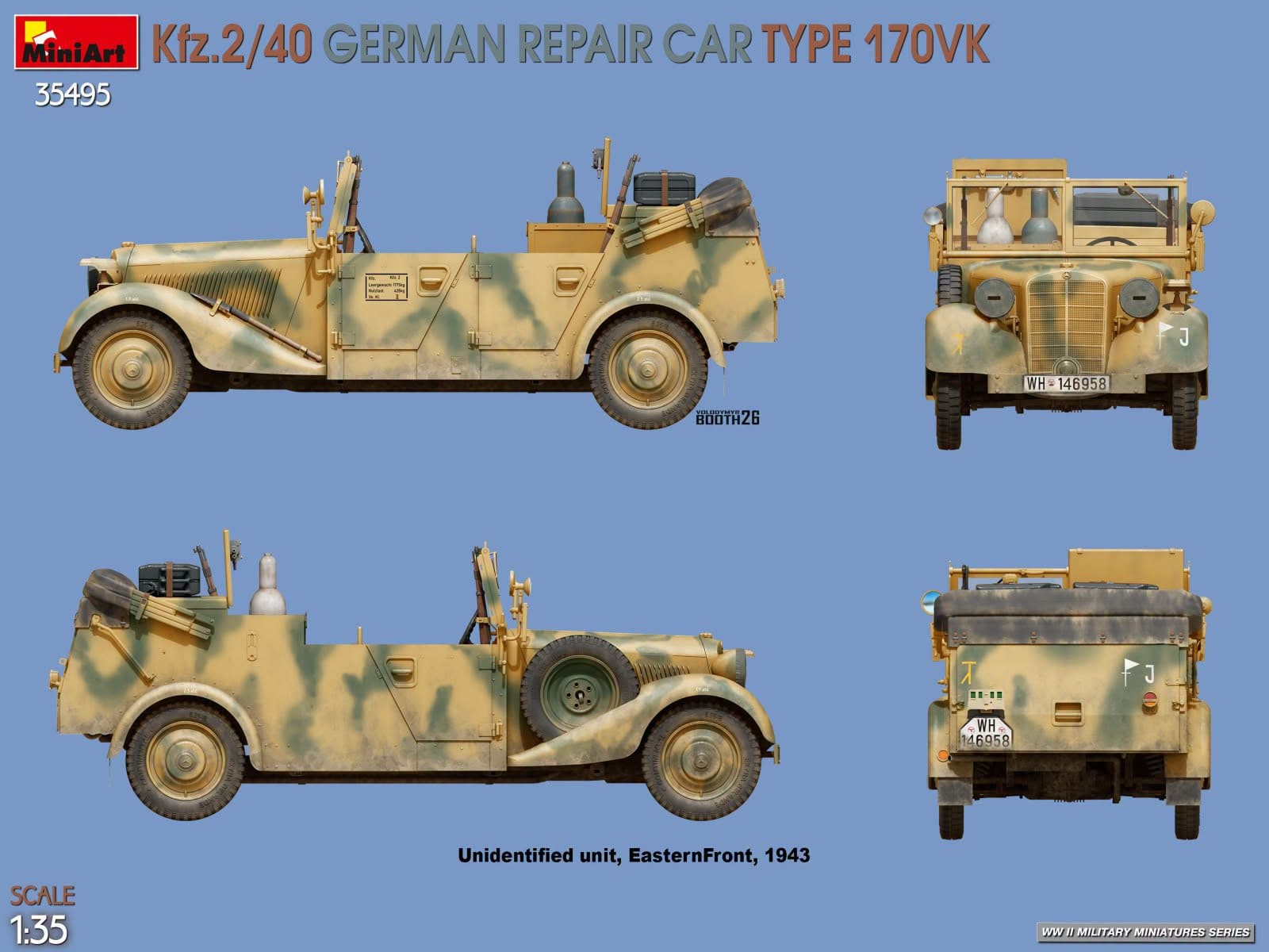 Miniart - 35495 - Mercedes-Benz 170 VK Kfz. 2/40 - paint schemes