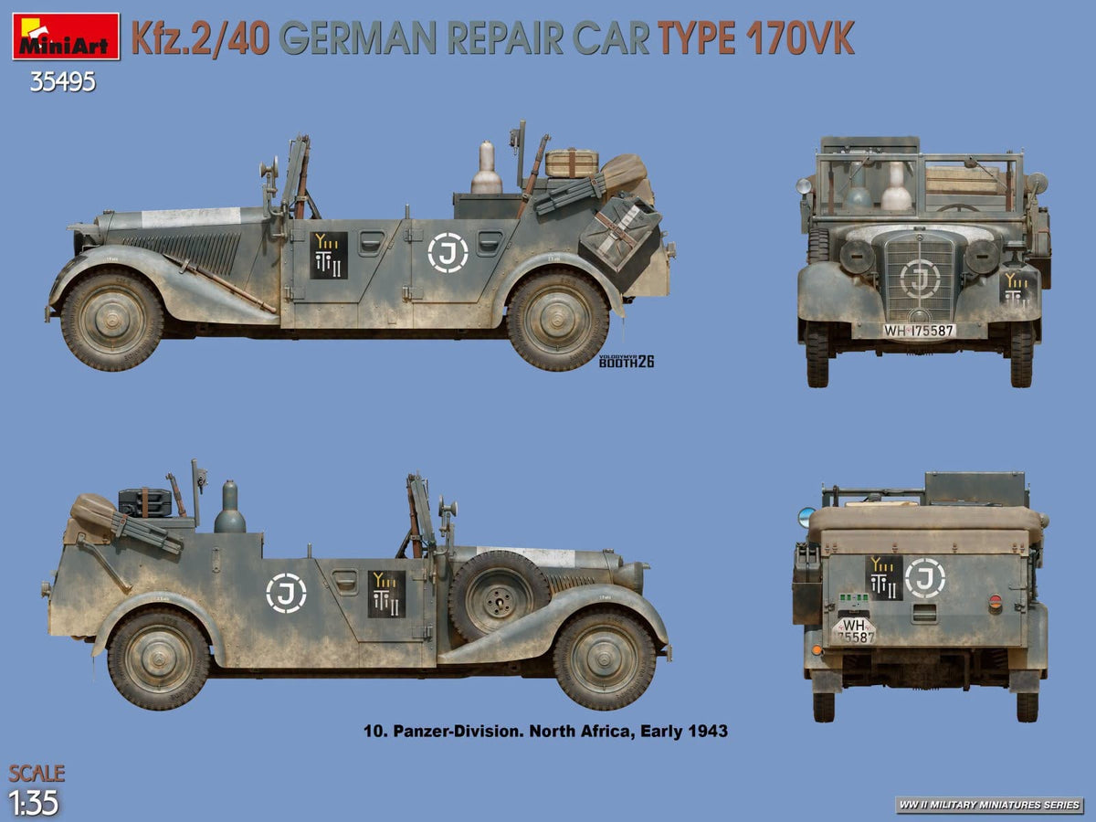 300 - Miniart - 35495 - Mercedes-Benz 170 VK Kfz. 2/40 - paint schemes