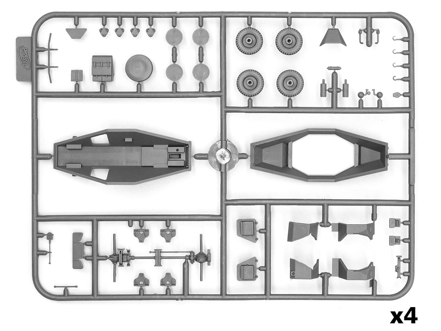 ICM - DS7207 - Wehrmacht Light Armoured Vehicles - sprue