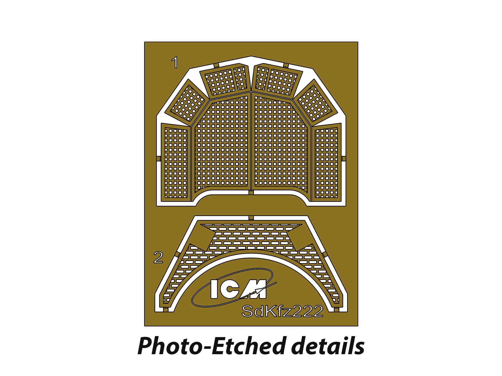 ICM - DS7207 - Wehrmacht Light Armoured Vehicles - photo-etched parts