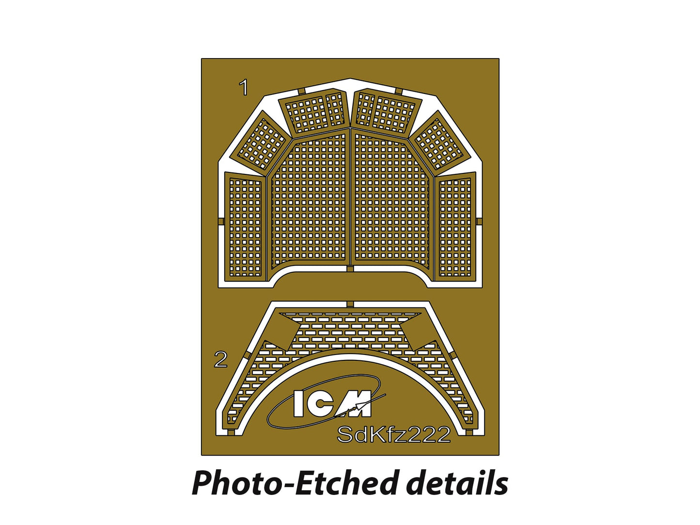 281 - ICM - DS7207 - Wehrmacht Light Armoured Vehicles - photo-etched parts