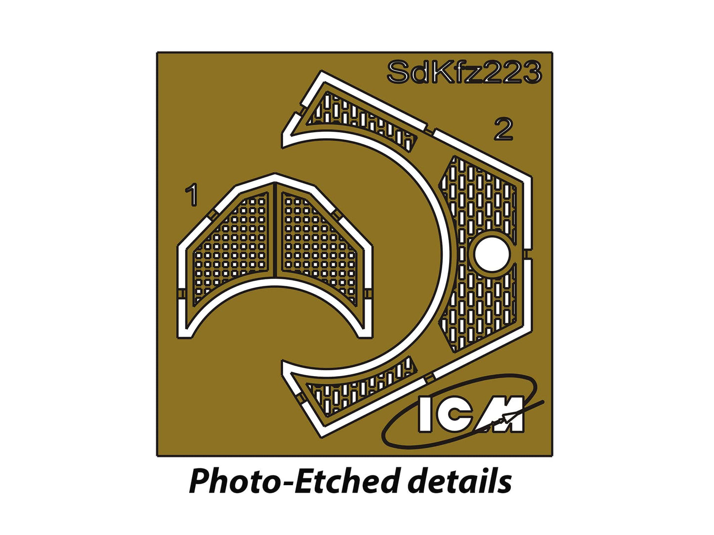 280 - ICM - DS7207 - Wehrmacht Light Armoured Vehicles - photo-etched parts