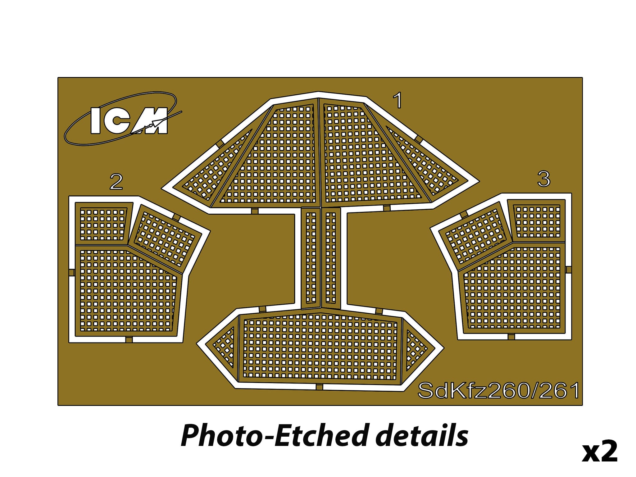 ICM - DS7207 - Wehrmacht Light Armoured Vehicles - photo-etched parts