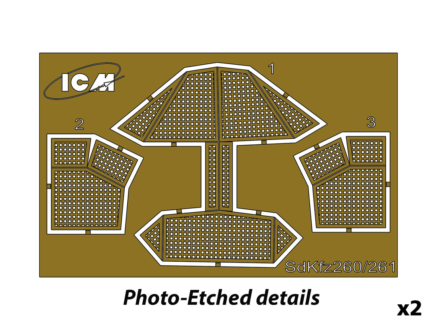 282 - ICM - DS7207 - Wehrmacht Light Armoured Vehicles - photo-etched parts
