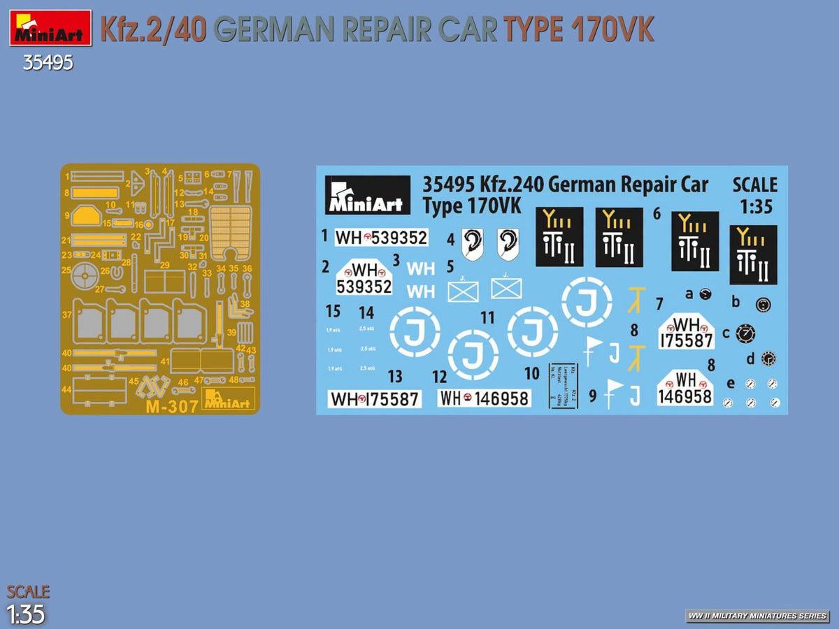 400 - Miniart - 35495 - Mercedes-Benz 170 VK Kfz. 2/40 - decals