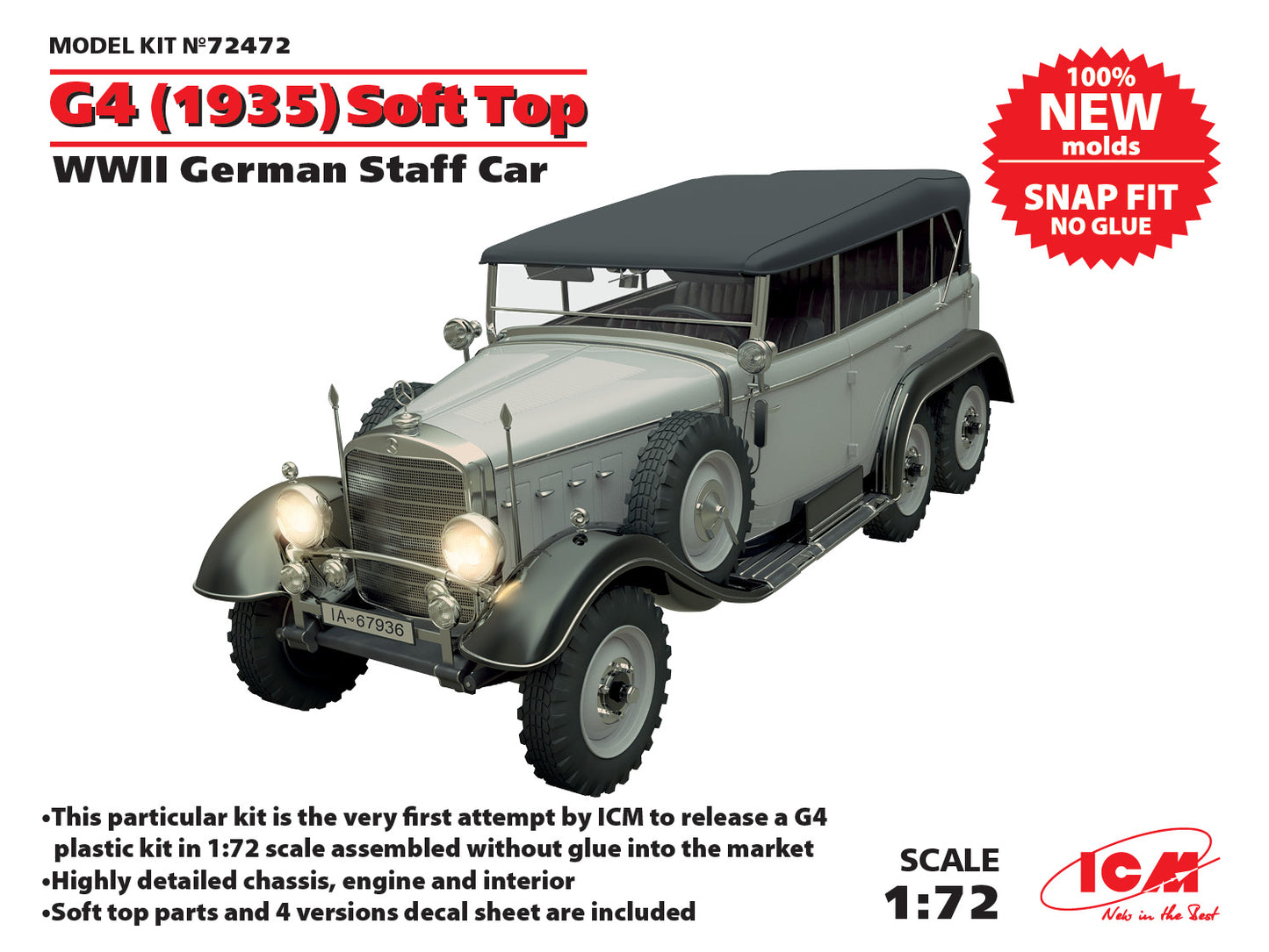 010 - Mercedes-Benz W31 Typ G4 Soft Top [snap fit] - primary image