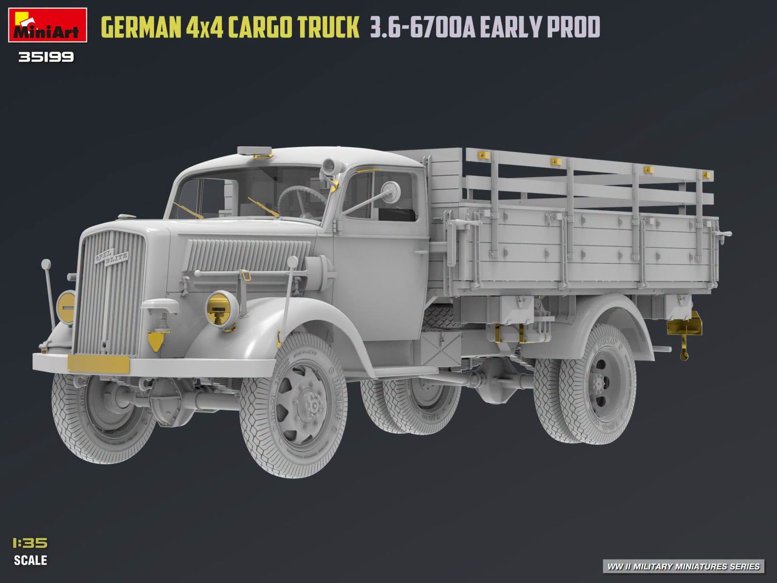Miniart - 35199 - Opel Blitz 3.6-6700 A (early) - digital model