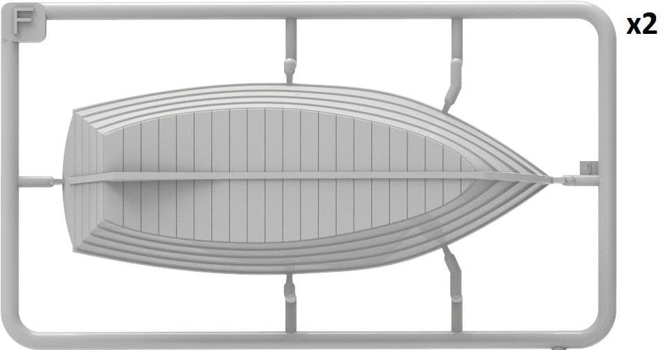 200 - Miniart - 35667 - Wooden Boats - sprue