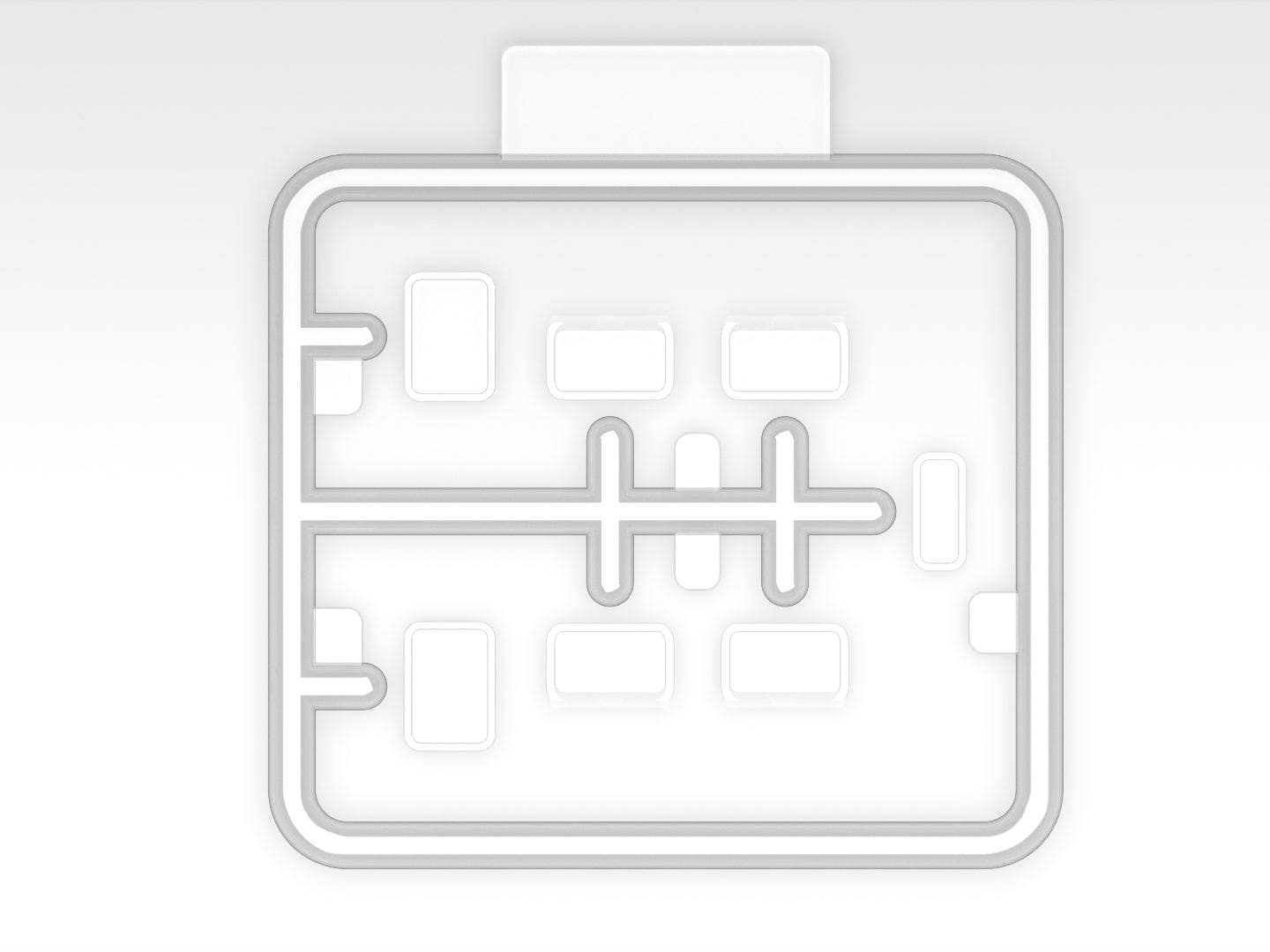 201 - ICM - 72819 - KUNG Trailer - sprue