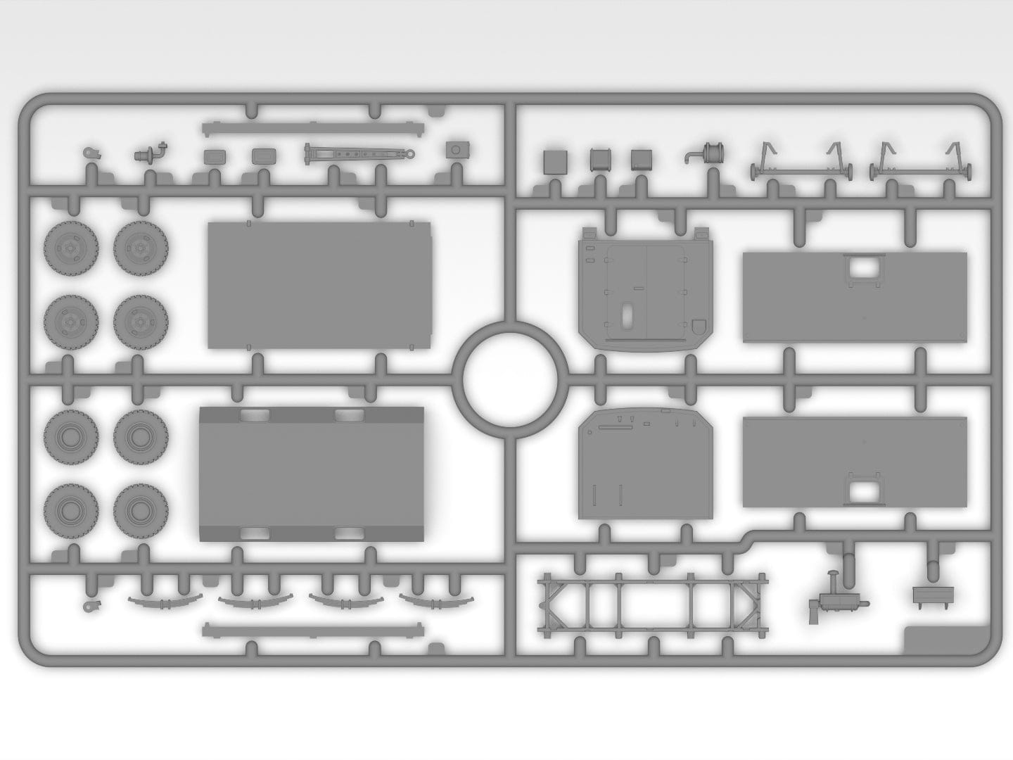 200 - ICM - 72819 - KUNG Trailer - sprue