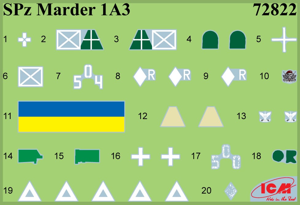 400 - ICM - DS7205 - Military vehicles of the Armed Forces of Ukraine - decals