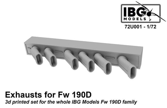 010 - IBG - 72U001 - Focke-Wulf Fw 190 D Exhausts - primary image