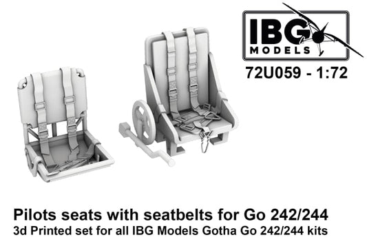 010 - IBG - 72U059 - Gotha Go 242/244 Pilot's Seats with Seatbelts - primary image