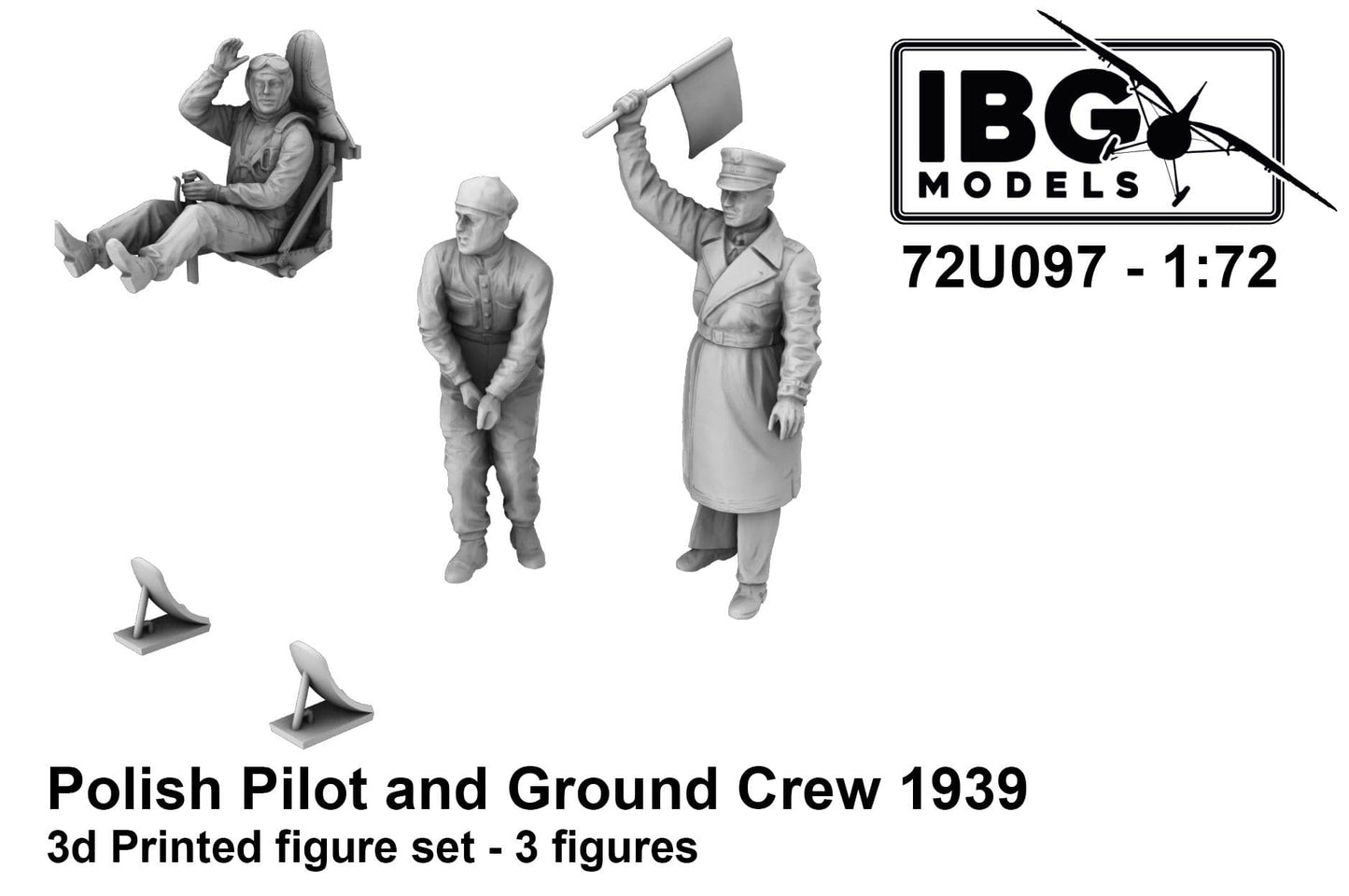 010 - IBG - 72U097 - Polish Pilot and Ground Crew (1939) - primary image