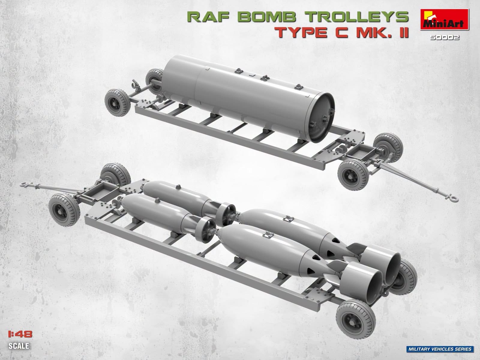 Miniart - 50002 - British Bomb Trolleys and Bombs - digital model