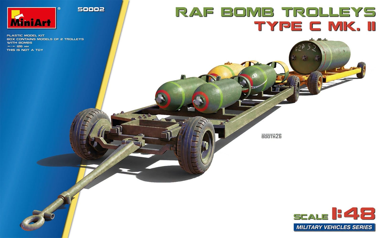 010 - Miniart - 50002 - British Bomb Trolleys and Bombs - primary image