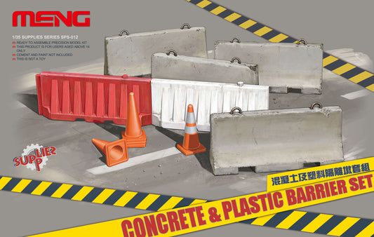 010 - Concrete and Plastic Barrier Set - primary image