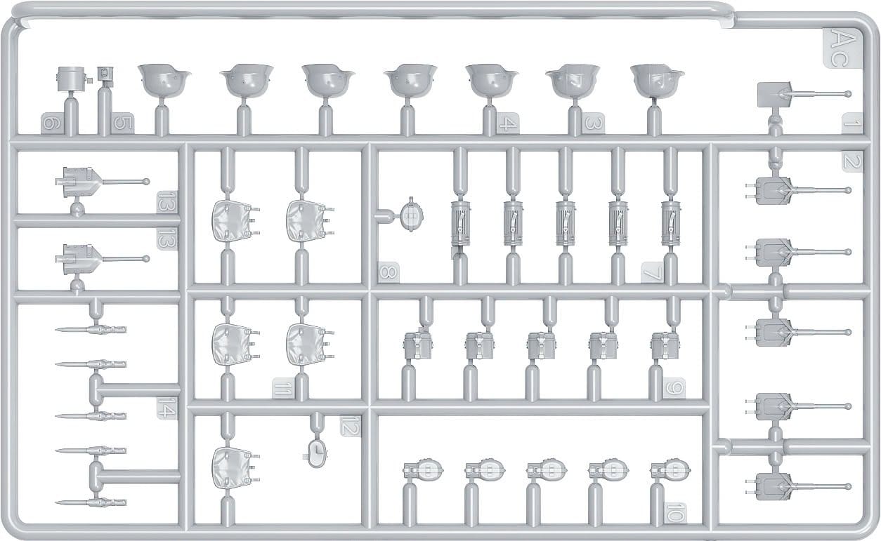 Miniart - 53071 - German Infantry (Ardennes 1944-45) - sprue