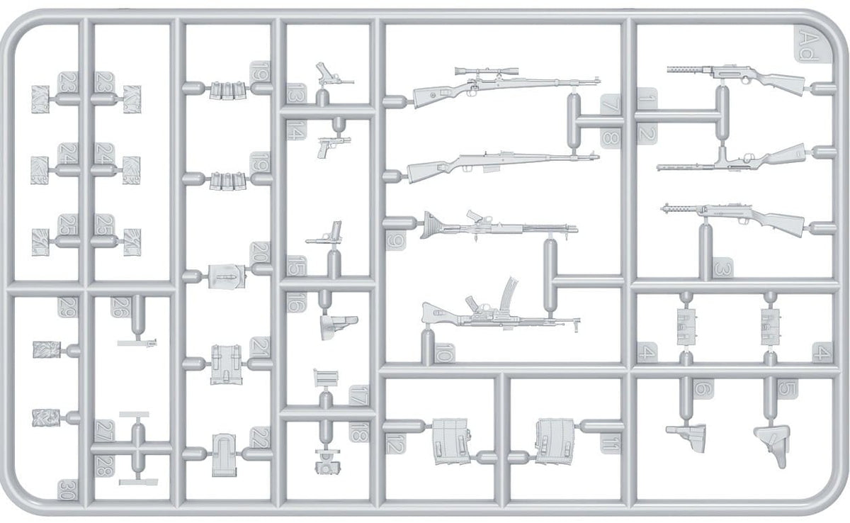203 - Miniart - 53071 - German Infantry (Ardennes 1944-45) - sprue