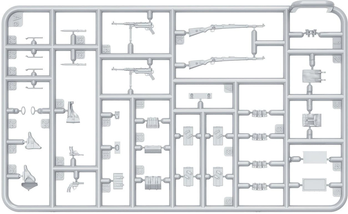 204 - Miniart - 53071 - German Infantry (Ardennes 1944-45) - sprue