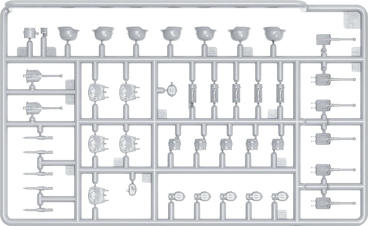 Miniart - 35479 - German Luftwaffe Infantry (Ardennes 1944-45) - sprue