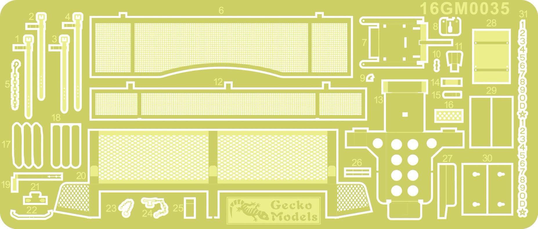 Gecko Models - 16GM0035 - M24 Chaffee - photo-etched parts