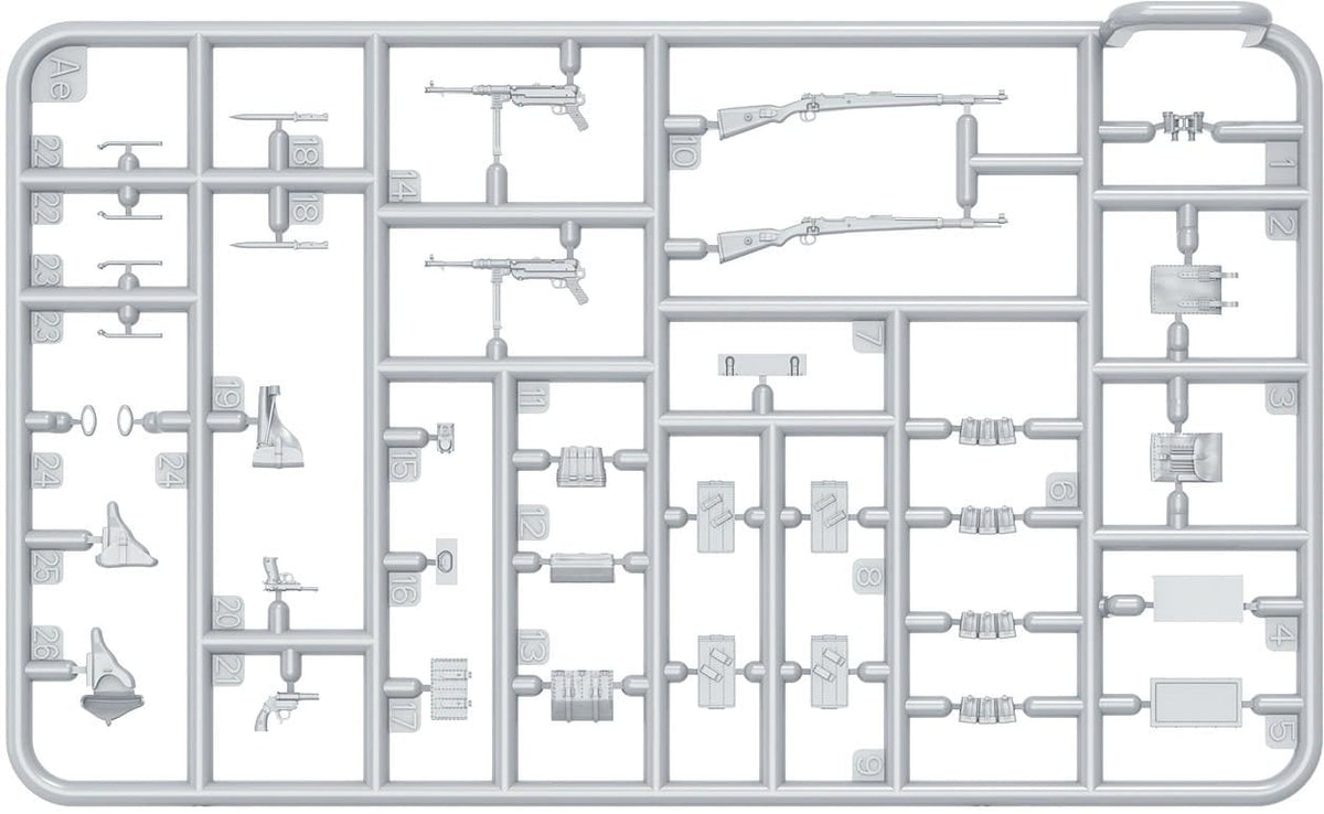 201 - Miniart - 35479 - German Luftwaffe Infantry (Ardennes 1944-45) - sprue