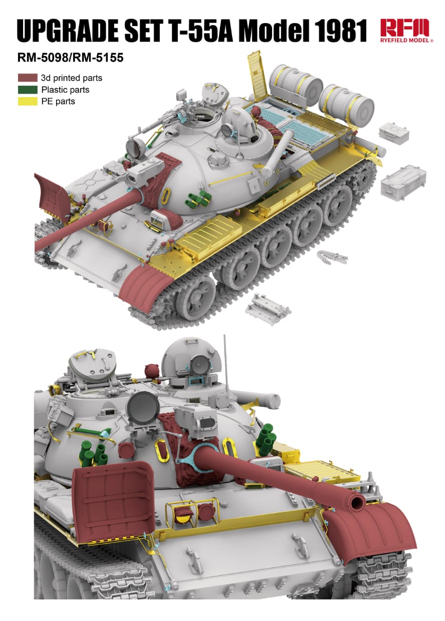501 - Rye Field Model - 2115 - T-55A obr. 1981 [upgrade kit] - digital model