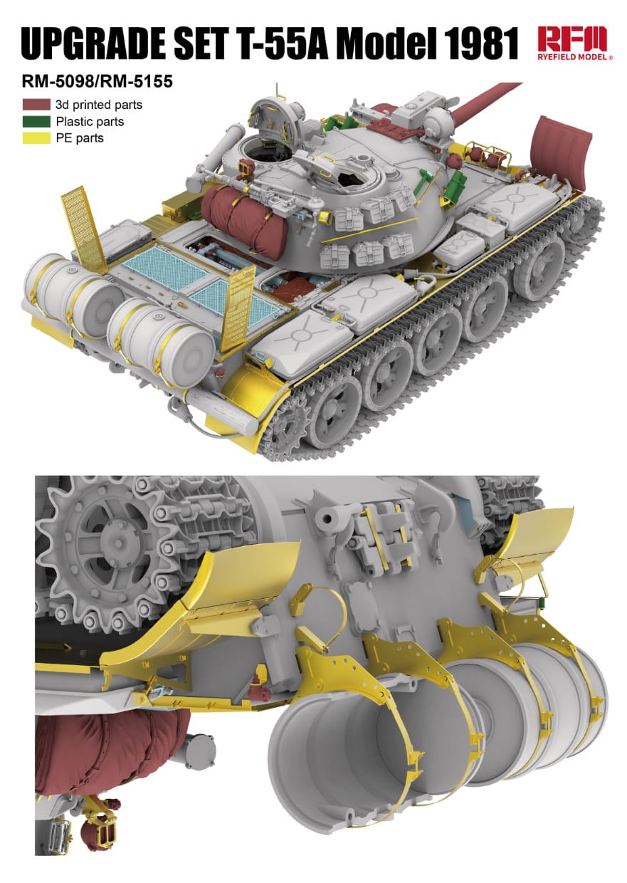Rye Field Model - 2115 - T-55A obr. 1981 [upgrade kit] - digital model