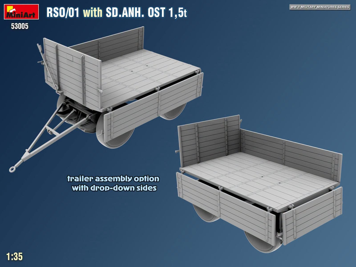 521 - Miniart - 53005 - Steyr RSO/01 with Sd.Anh. Ost 1.5t Trailer - digital model
