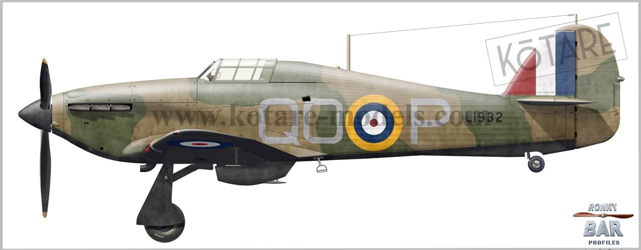 Kotare - 32015 - Hawker Hurricane Mk I (early) - paint schemes