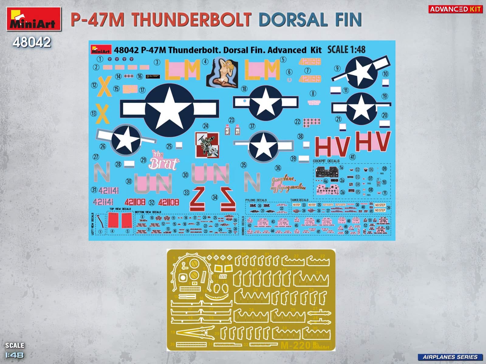 Miniart - 48042 - Republic P-47M Thunderbolt - decals
