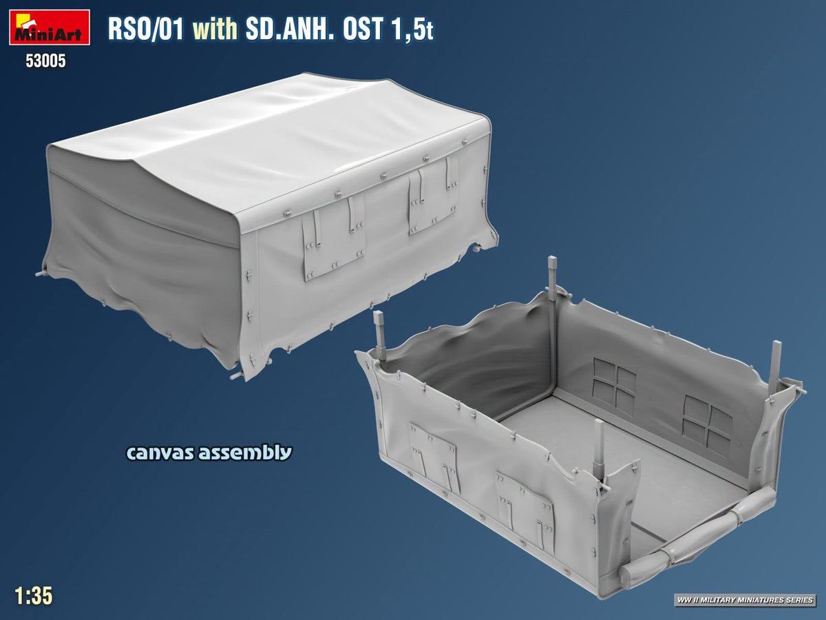 516 - Miniart - 53005 - Steyr RSO/01 with Sd.Anh. Ost 1.5t Trailer - digital model