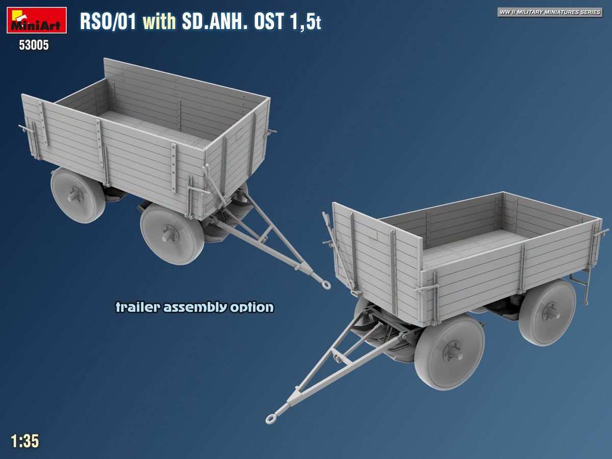 522 - Miniart - 53005 - Steyr RSO/01 with Sd.Anh. Ost 1.5t Trailer - digital model