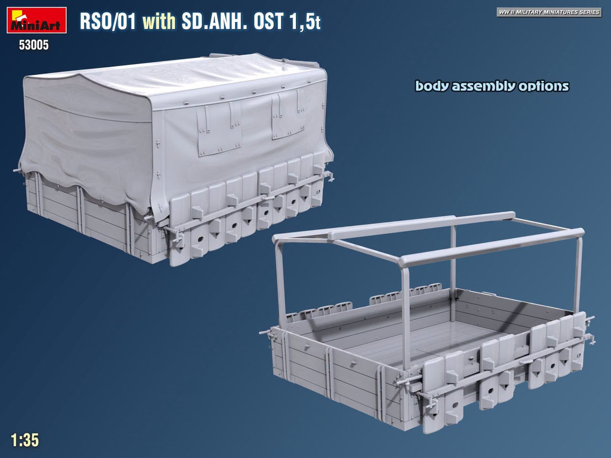 512 - Miniart - 53005 - Steyr RSO/01 with Sd.Anh. Ost 1.5t Trailer - digital model